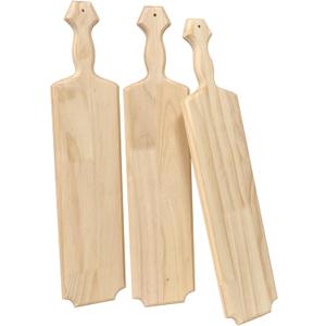 22 Inch 3-Pack Unfinished Wood Paddles Wooden Greek Paddles for Crafts Sorority/Fraternity/DIY Project/Gifts/Wall Decor