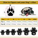 Dog Paw Pads Anti-Slip Grips,Dog Paw Protectors for Senior Dogs on Hot Pavement,Provides Traction to Keep Them from Slipping on Smooth Floors 20 sets-80 Pads Multicolor XXXL