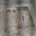 MYSKY HOME Linen Curtains for Living Room, Natural Semi Sheer Curtains & Drapes 84 inches Length 2 Panels Set Farmhouse Country Boho Style Back Tab Draperies for Sliding Glass Door, 50" Wide, Linen