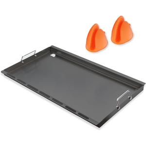 6789 Full Size Griddle Insert for Weber GS4 Genesis II 400 Series Gas Grills, Flat Top Griddle Repalcement for Weber Genesis II S-410/E-410, S-435/E-435 and LX S-440/E-440 with Mini Oven Mitt