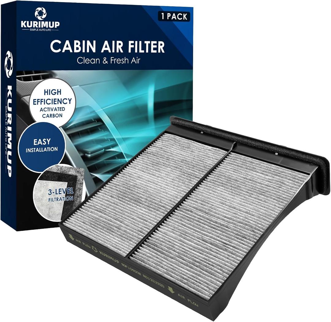 KURIMUP CF10930 Premium Cabin Air Filter with Activated Carbon, Fit for Subaru Crosstrek (2016-2017), Forester (2009-2018), Impreza (2008-2016), WRX (2015-2021), XV Crosstrek (2013-2015)