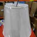 Aspen Creative 35002A Transitional Hexagon Bell Shape Spider Construction Lamp Shade in Off White, 16" wide (10" x 16" x 14")