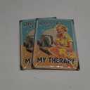 LANOLU Sewing Room Decor Vintage Tin Sign - SEWING IS MY THERAPY - Gift For Sewing Enthusiast, Sewing Signs for Home, Sewing Decor, Funny Sewing Gifts 12x8", 2Pack