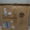 BEESTAR 20 Inch Heavy Duty High Velocity Pedestal Fan,Industrial Standing Fan with Adjustable Height and Tilt,3-Speed,Metal Fan for Industrial, Commercial, Residential, Greenhouse,Black