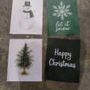 FGFK Neutral Beige Christmas Wall Art Prints Set of 4, Modern Holiday Winter Snowflake Cute Gingerbread Merry Christmas Posters Pictures Wall Decor for Home Bedroom Living Room, 8x10 Unframed