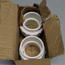 2 Pack 2" PVC Union Coupling Pipe Fitting (Socket x Socket) 2 Inch PVC Slip Union PVC Adapter Coupling Schedule 40, EPDM O-Ring, White