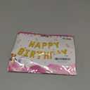 Gold Happy Birthday Balloons Banner 16 Inch Mylar Foil Letters, Inflatable Party Decor and Birthday Decorations for Women, Men, Boys & Girls Kids and Adults, Reusable, Party Supplies