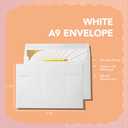 Pack It Chic - 5.75 X 8.75 Envelopes (250 Count) White A9 Peel-and-Stick Envelopes for Photos, Letters, Invitations, Weddings, Announcements, and Holidays - 5 3/4" X 8 3/4"