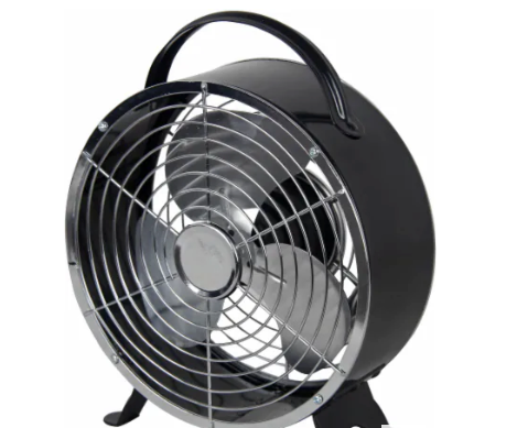 Cool Works Retro Drum Fan - Black