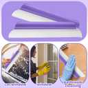 2 Pack 14 Inch Car Drying Squeegee Purple Longer Silicone Water Squeegee Window Shower Blade Automotive Squeegees Flexible Auto T-bar Rubber Squeegees for Car Windshield Glass Bathroom Wash Tool