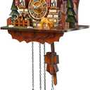 Kintrot Cuckoo Clock Handcrafted Traditional Black Forest Wood Clock Wall Decor