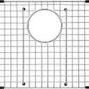 Serene Valley Sink Grid 19" X 14-1/8", Rear Drain with Corner Radius R 3/8", SVH1914R