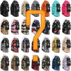 We The People Holsters - Mystery Design - Inside Waistband Concealed Carry - IWB Kydex Holster - Adjustable Ride/Cant/Retention (Left Hand)