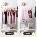 ZEDODIER 2 Pack Tank Top Hanger Space Saving, Bra Hangers for Closet Organizer, Hanging Bra Organizer Tank Tops Holder with 16 Hooks, Metal Closet Organizers and Storage Small Space Solutions, Silver