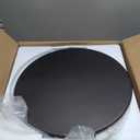 Round 19.6'' Metal Wooden Side Table Industrial Style Tea Table Hand Crank Adjustable Height Coffee Table for Living Room, Bedroom and Balcony (Copper)