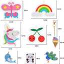 FUN LITTLE TOYS 24Pcs Diamond Art Kits, Diamond Painting Kits, Arts and Crafts for Kids Ages 6-12, Gem Art As Gifts Ideas for Girls and Boys, Small Diamond Painting Stickers, Kids Craft Age 6+