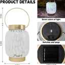 Outdoor Solar Lanterns for Decor,Garden Decor Christmas Gifts for Women Mom Grandma Halloween Decorations Lights,Outdoor Waterproof Lights,Garden,Patio,Pathway & Yard Decor