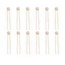 Crystal Bridal Hair Pins Clips Wedding Hair Accessories Hair Set Jewelry With Rhinestone For Brides and Bridesmaids Set Of 12 (Gold)