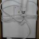 Ring Camera Solar Panel, 5W Solar Charger Compatible with Rings Spotlight Plus/Pro, Stick Up Outdoor Cam Battery, 10ft Long Cable with Ring Barrel Plug to USB-C Adapter (1, White)