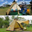 12'x10'x8'Dome Camping Tent 5-6 Person 4 Season Double Layers Waterproof Anti-UV Windproof Tents Family Outdoor Camping Tent | Double Layers, Waterproof, Anti-UV, Windproof, Family, Outdoor