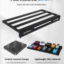 STRICH Guitar Pedal Board Aluminum Alloy 3.24lb Lightweight Pedalboard 28'' x 13.78'' Extra Large Effect Pedals board with Carry Bag, STANDARD 28 (Angled)