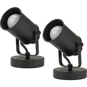 Catalina Lighting Modern Multipurpose Spotlight Desk or Wall Mount Accent Lamp, 6", Dark Bronze, Set of 2