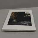 hogardeck Christmas Tree Topper, 10" Lighted Silver Snow Tree Topper, 20 LED Lights Silver Glitter Powder Snowflake Tree Toppers Christmas Decorations, Battery Powered Timer Xmas Treetop Star Decor