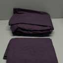 Full Size Bed Sheets - 6 Piece Soft Microfiber and Wrinkle Free Sheets - Easy Care, Extra Soft, Cooling Sheets - 1 Deep Pocket Fitted Sheet 1 Flat Sheet and 4 Pillowcases (Full Purple)