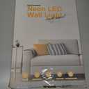 Happy Birthday Neon Sign - 16.5x10inch Custom Neon Sign for Wall Decor, Happy Birthday Light Up Sign Backdrop with Dimmable Switch for Bar Backyard Garden Party Best Kids Gift (Warm White)