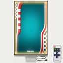 31.5x19.7-inch LED Display Wallboard Compatible with Le.go Merce.des-AMG F1 W14 E 42171 | Wireless Remote Control | Home & Office Décor | No Car Included