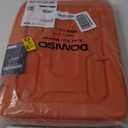 DOMISO 17 inch Laptop Sleeve with Handle Shockproof Waterproof EVA Protective Case for 17.3" ZBook Fury 17.3 G8/MSI GS73VR Stealth Pro/HP Envy 17/LG Gram 17"/ROG Strix GL702VS, Orange