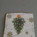 80 Christmas Party Paper Napkins Disposable 13in Snowflake Xmas Tree Dinner Napkins Luncheon Napkins