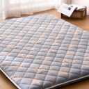 6th Generation Japanese Floor Futon Mattress - Extra-Thick 9-Layer Modern Futon with 100% High-Density Foam, Portable Floor Mattress Sleeping Pad for Adults, Guest Room, Dormitory, King Size(78"X80")