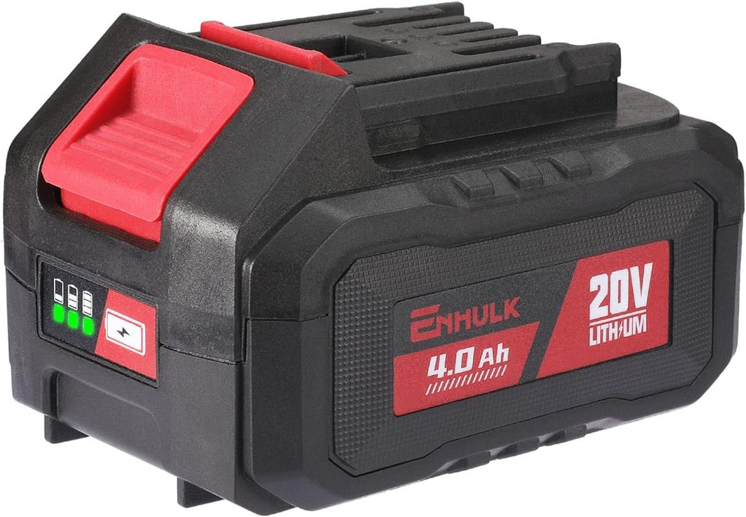 Enhulk 20V Battery Pack, Premium 4.0Ah Suitable of Snow Shovels