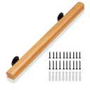 Stair Railing Indoor Wood 2FT, Sturdy Hand Rails for Indoor Stairs, Non-Slip Stair Handrails for Corridor, Lofts, Patio, Kindergarten, Wall Mounted Staircase Grab Bar for Elderly (Burlywood 2FT)