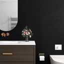 YENHOME 30"X200" Textured Peel and Stick Wallpaper Peel and Stick Removable Textured Geometric Accent Wall Paper Black Contact Paper for Cabinets and Drawers Walls 3D Black Wallpaper