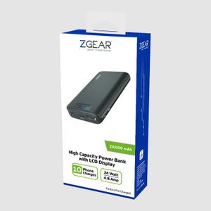 ZGEAR 20,000 mAh High Capacity Power Bank With LCD Display