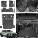 Floor Mats for 2024 2025 2026 Chevy Trax/Buick Envista, All Weather Cargo Liner with Backrest Mat, Left Storage Mat for Chevrolet Trax LS 1RS LT 2RS ACTIV Accessories, Door Sill Protector