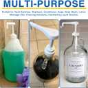 4Pcs Gallon Jug Syrup Pump Dispenser, 38-400 Leak Proof Pump for Gallon Jug - Lotion Shampoo Pump Cap Included, Fits 1 Gallon Bottle 64oz 128oz Shampoo Laundry Detergent Containers (White - 4 Pack)