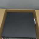 SLAWA Outdoor Post Caps Lights Modern Square Fence Pillar Lamps Waterproof Lawn Column Cap Lamp Courtyard Stainless Steel Housing Light Deck Post Light Fixture with Pier Mount Yard Pedestal Light (40cm)