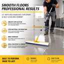 2 Pack 22'' Epoxy Floor Squeegee Kit with Handle Serrated and Flat Blades