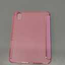 MoKo for iPad mini 7 A17 Pro Case 2024, iPad mini 6th Generation Case 8.3 Inch 2021 with Pencil Holder, Slim Light Trifold Smart Protective Cover with Hard PC Translucent Back Shell, Pink