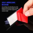 Fulmoon 50 Pcs Sign Holder, Adhesive Base Sign Holders Multiple Uses for Counters, Warehouses, Base Holders with Strong Adhesive (1*3in)