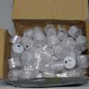 48 Pack Flameless Tea Lights - Battery Operated Crystal LED Tealight & Votive Electric Fake Candles for Valentines & Christmas