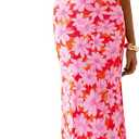 PRETTYGARDEN Women's Floral Bodycon Maxi Dress Summer Beach Sundress Sleeveless Spaghetti Strap Wedding Guest Dress (S)