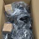 Battery Operated sconces Set of 2 for Bathroom, Dimmable Wall Sconces with Remote Control, Black LED Wireless Wall Lights for Living Room, Hallway, Bedroom(2 Pack)