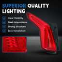 Silscvtt Replacement for 2017-2019 XT5 Tail Light Lamp Brake Rear Left Driver Side Outer GM2804125