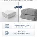 Grey Hand Towels for Bathroom - Pack of 4 (16" x 28") - 100% Cotton Double Stitched Edges - Ultra Soft, Quick Dry & Highly Absorbent - Everyday Comfort Hand & Face Towels for Family and Gym Use - Grey