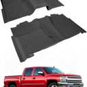 Car Floor Mats for Chevy Silverado/GMC Sierra 2007-2013 & 2500/3500HD 2014