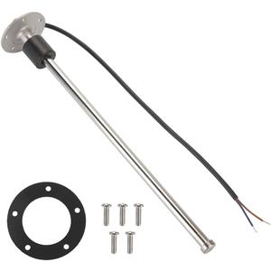15" 380mm Universal Boat Fuel Tank Sending Unit Stainless Steel Gas Water Fuel Level Sensor Waterproof Fuel Sender Unit - Compatible for Marine Car RV Truck Vehicle